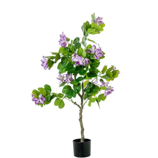 Planta Artificial Arbol Orquideas Violeta  y Rosa 120 Cm 5 Ramos 120 Cm.