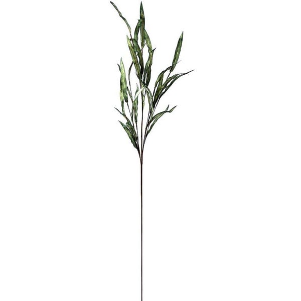 Rama Hojas Artificiales Verde Espuma Eva, Plástico Y Papel 90cm