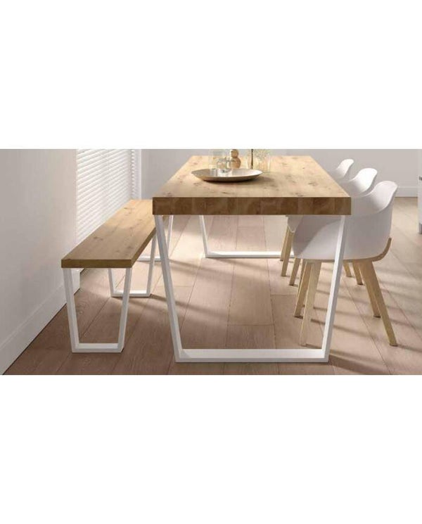 Mesa de comedor y banco de mesa en Nattex