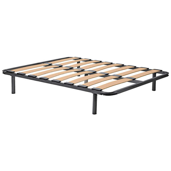Somier láminas metálico con 8 láminas de haya elásticas