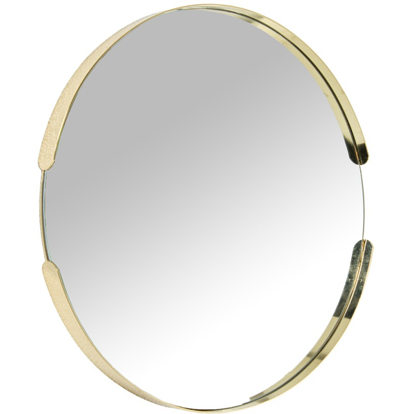 Espejo Redondo Metal Dorado Ø50x3,5cm