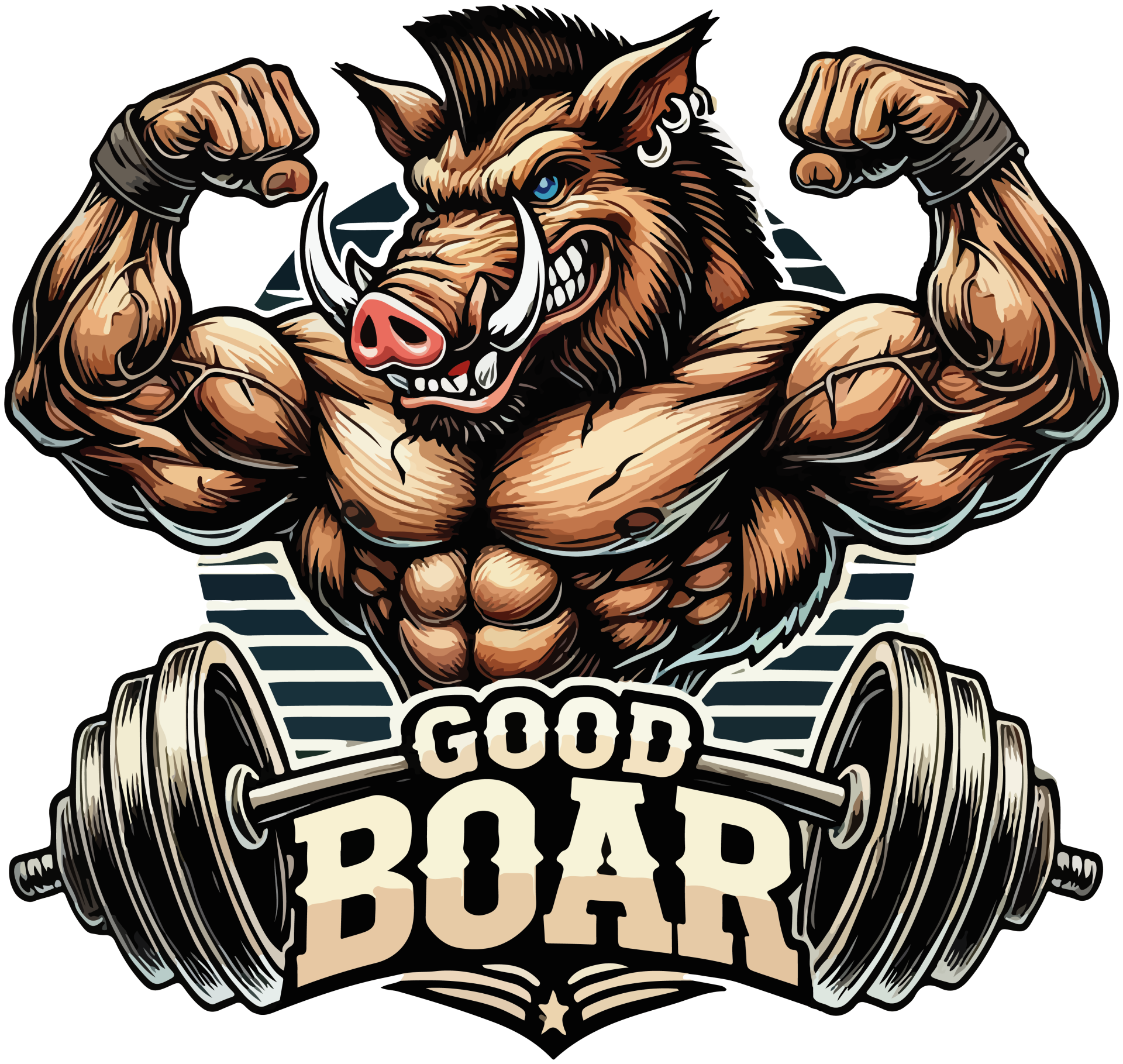 "Good Boar" Boom Wear Custom Swetshirt/Hoodie