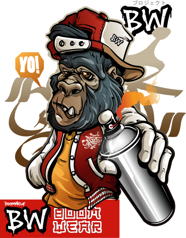 "Graffiti v2" Boom Wear Custom T-shirt