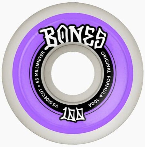 Bones 100's Originals V5 Sidecut Wheels - 55mm
