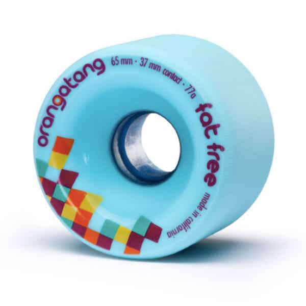 Orangatang Wheels Fat Free Blue 65mm - 77A