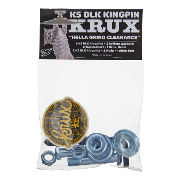 Krux Trucks - DLK K5 Kingpin set Silver