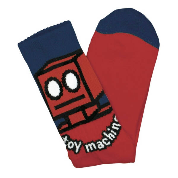 Toy Machine Crew Socks Robot Red