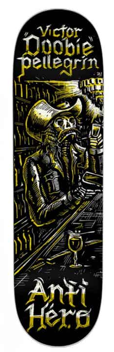 Antihero John "Doobie" Baca "Absentes" Skateboard Deck - 8,75"