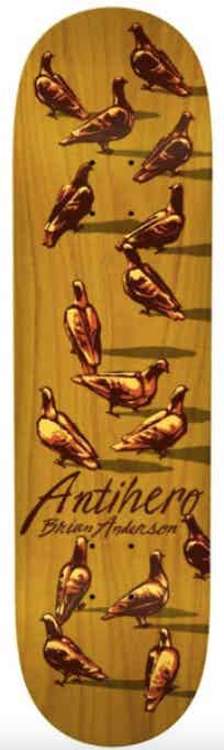 Antihero B.A. "Dawn of the Pigeon" Skateboard Deck - 8.8"