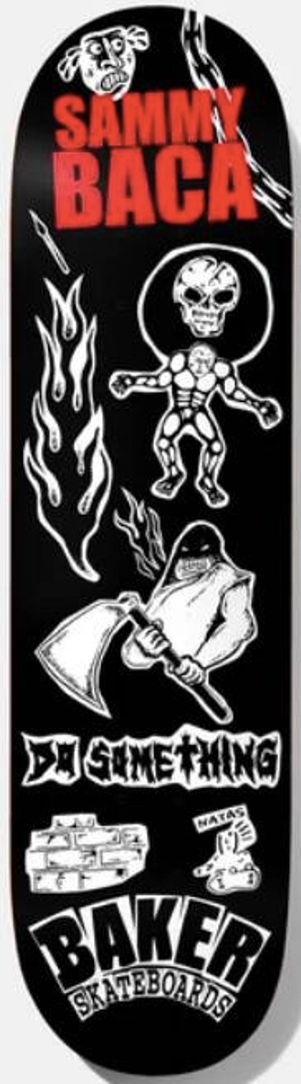 Baker Brand Sammy Baca Divine Evil Skateboard Deck - 8.5"
