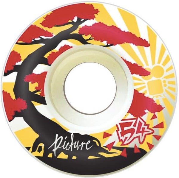 Picture Wheel Co Bonsai Yellow Wheels 80A - 54mm