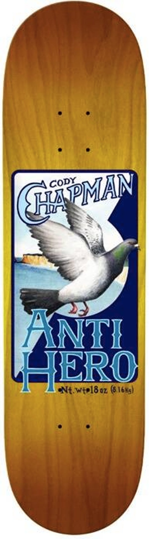 Anti Hero Chapman Homers Skateboard Deck - 8.32"