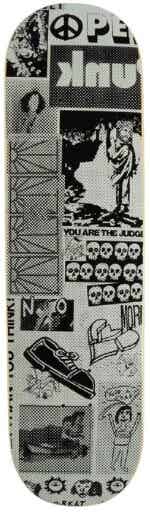 Rassvet Unisex Collage Skateboard Deck Mold H - 8.6"