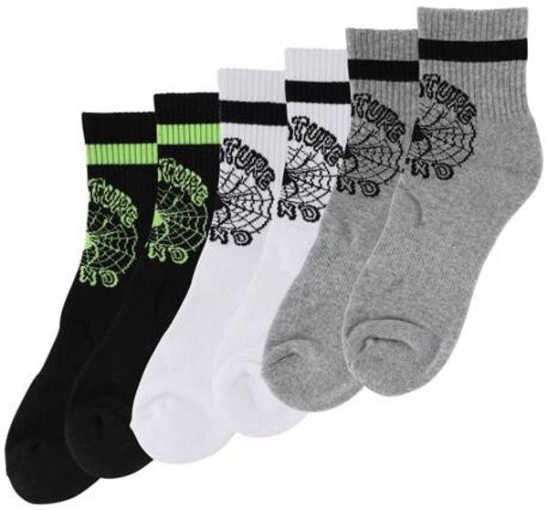 Creature Web Quarter 3-Pack Socks - One size