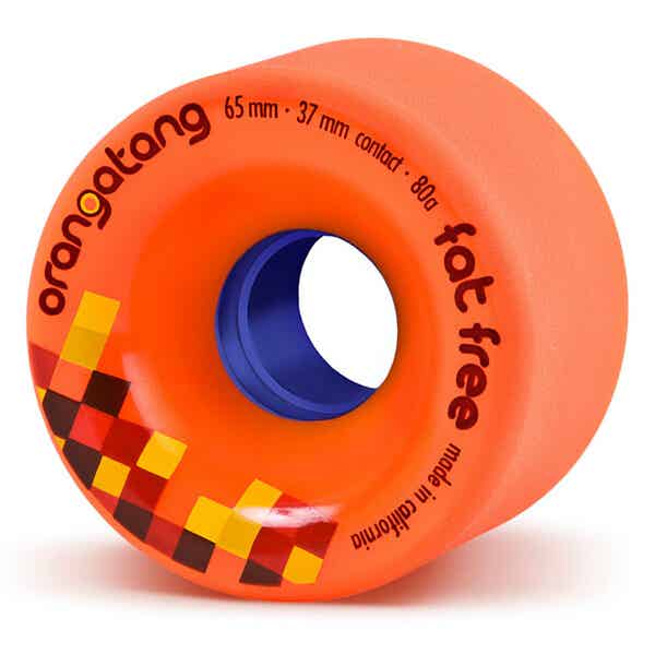 Orangatang Wheels Fat Free Orange 65mm - 80A