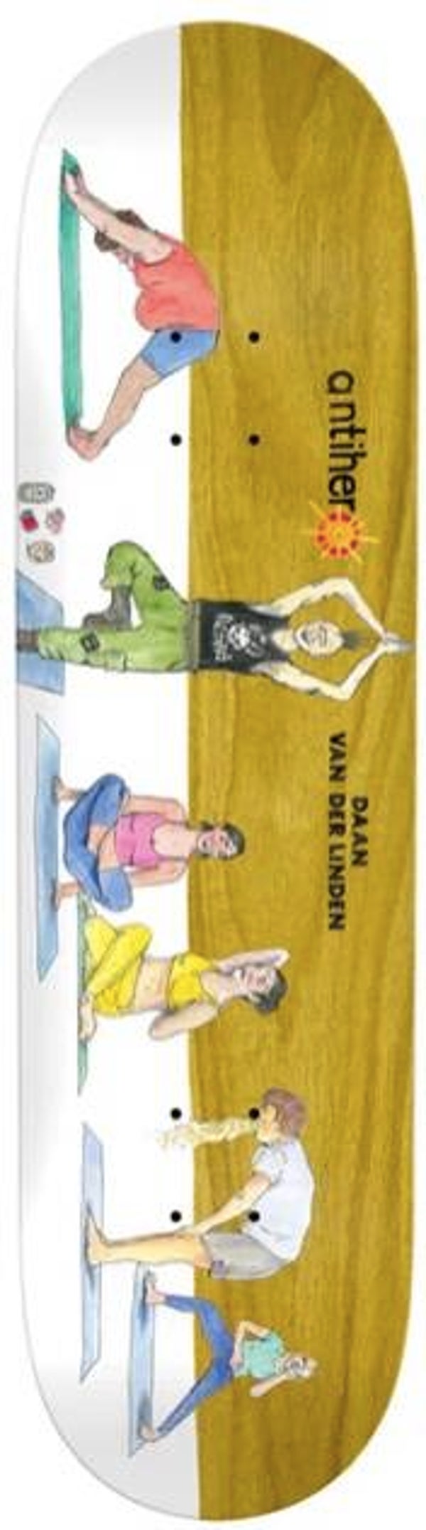 Anti Hero Daan I Farted In Yoga Class Skateboard Deck - 8.38"