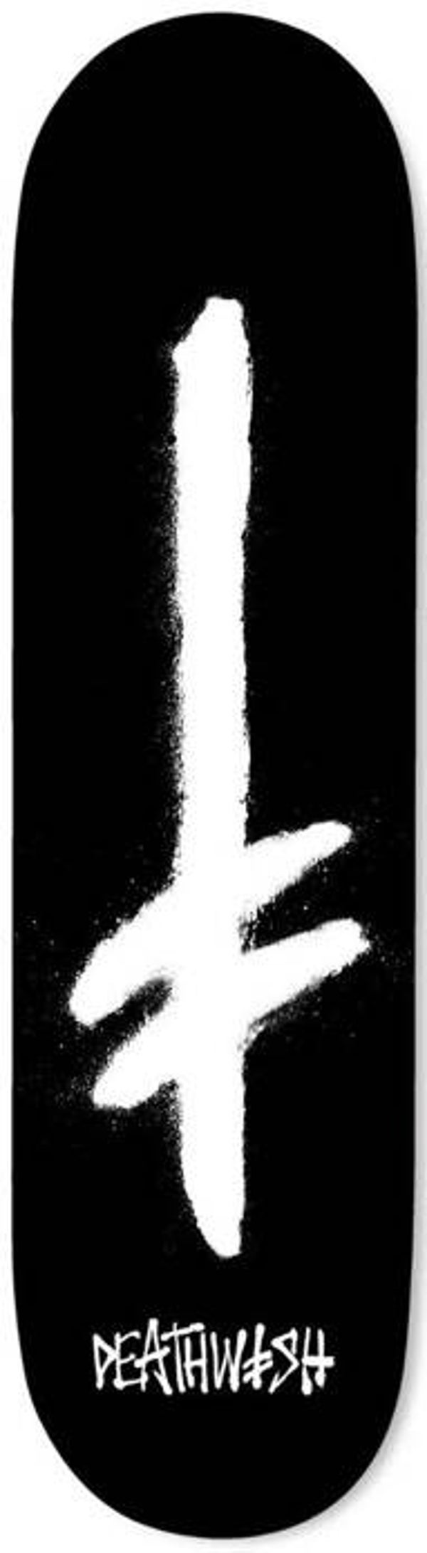 Deathwish Gang Spray Black/white Skateboard Deck - 8.25"