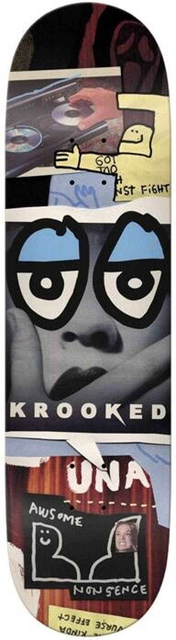 Krooked Una Nonsense Skateboard Deck - 8.28"