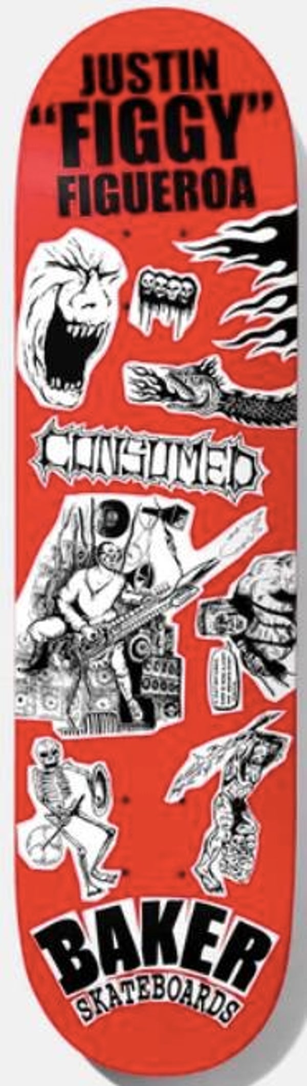 Baker Brand Figgy Divine Evil Skateboard Deck - 8.38"
