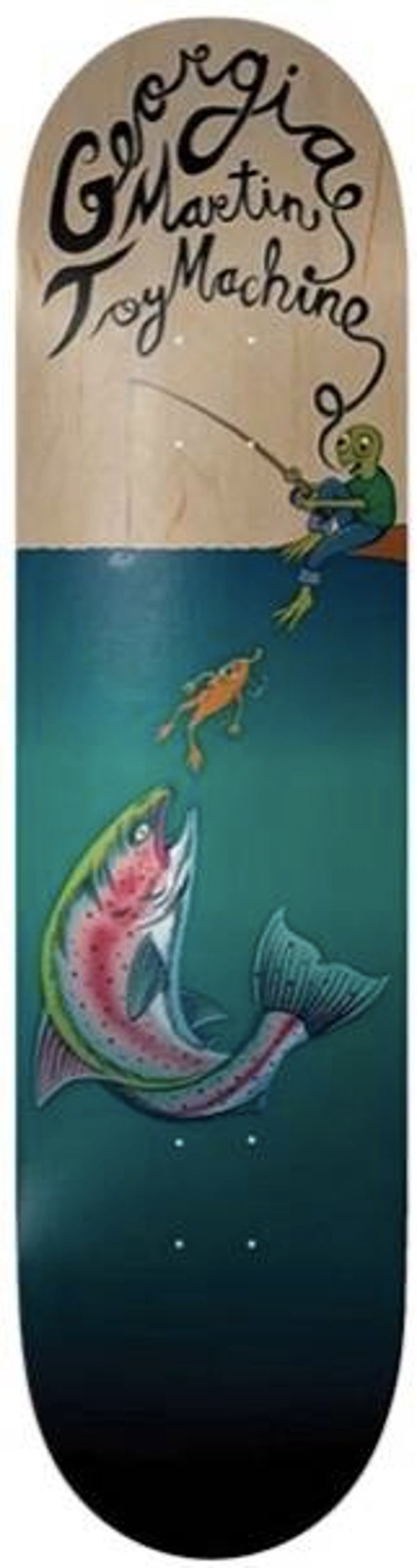 Toy Machine Georgia Martin Fishing Skateboard Deck- 8.25"