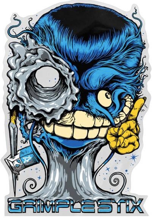 Anti Hero Grimplestix G-1000 Sticker 6.5 Inch - 11.5 x 16.5cm
