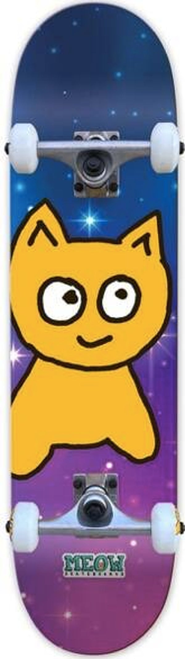 Meow Big Cat Complete Skateboard Galaxy - 7.5"