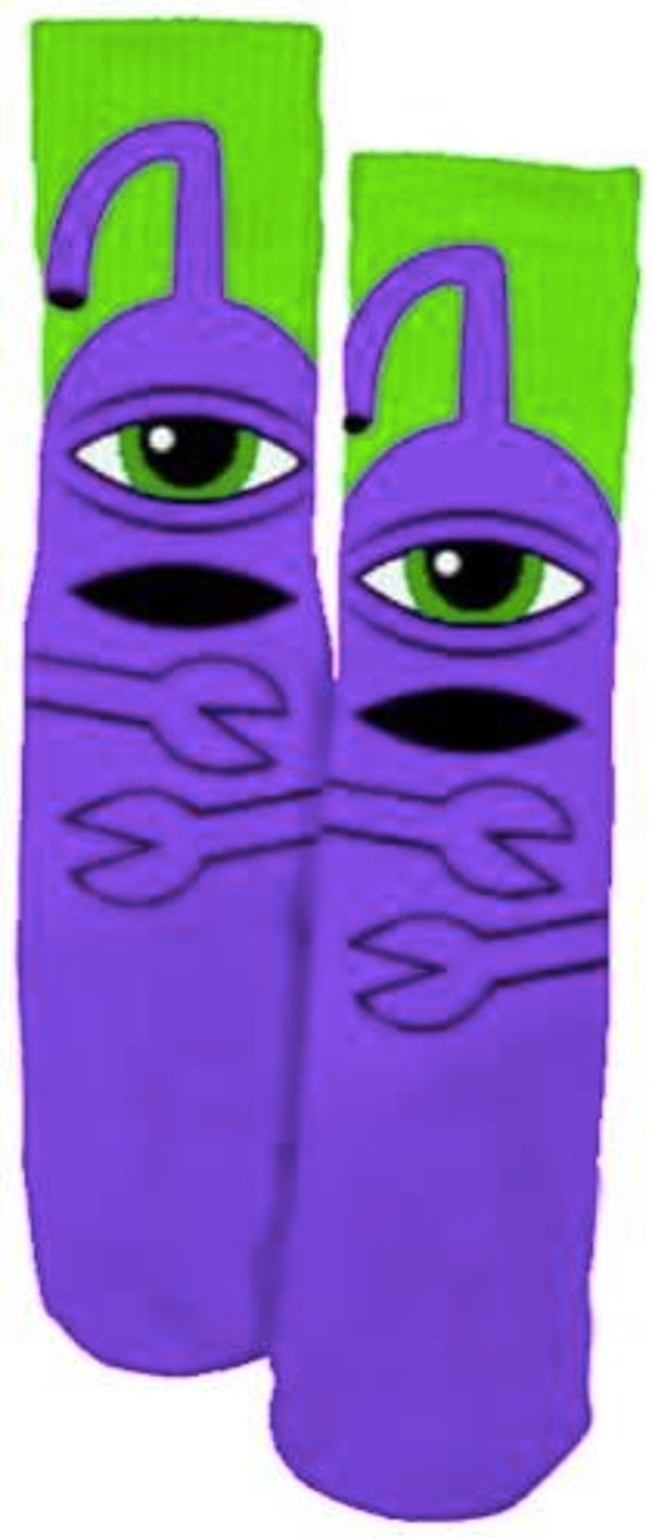 Toy Machine Sect Hug Sock II Purple - One size