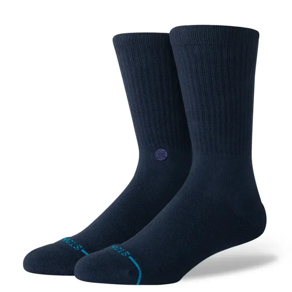 Stance Icon Organic Navy Crew Socks