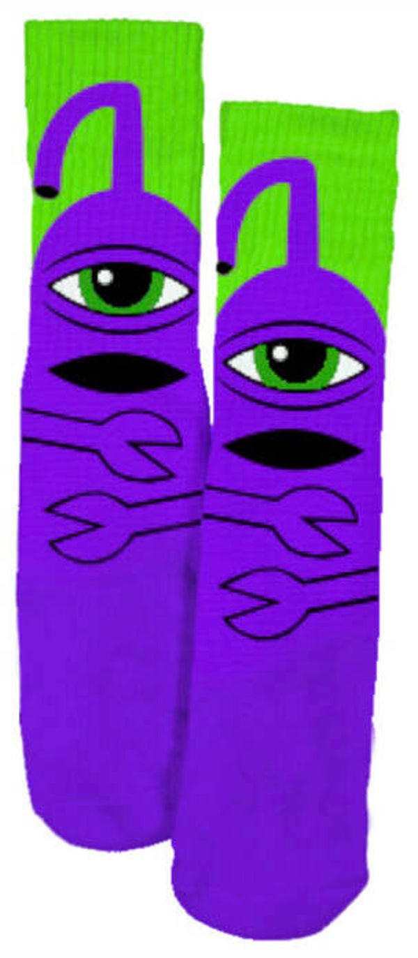 Toy Machine Sect Hug Sock II Purple - One size