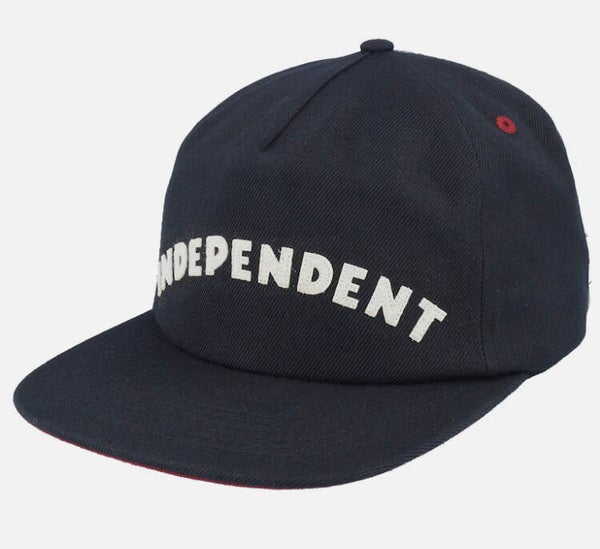 Independent Hat Brigade Cap Black Strapback - one size