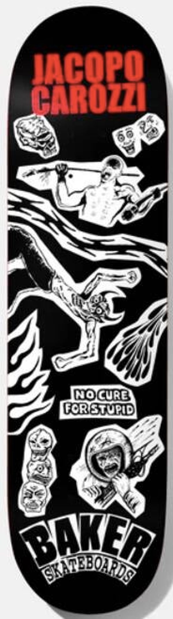 Baker Brand Jacopo Carozzi Divine Evil Skateboard Deck 8.25
