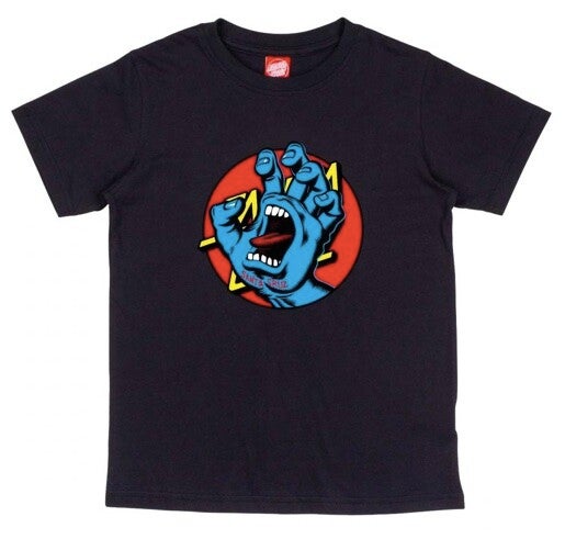 Santa Cruz Youth Hand Dot Front T-shirt Black