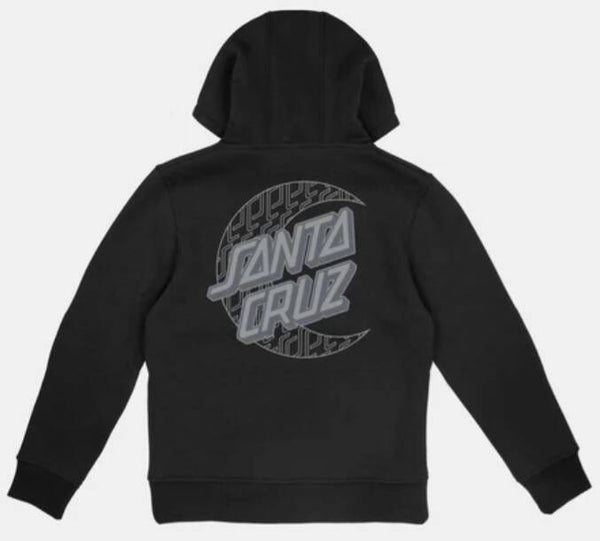 Santa Cruz Youth Imprint Moon Dot Hoodie Black