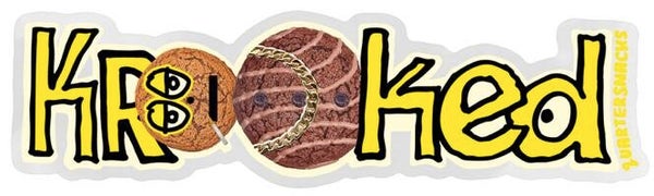 Krooked x Quarter Snacks Sticker 6" Inch
