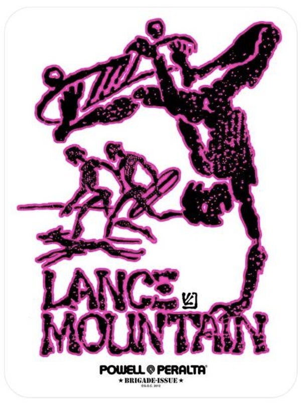 Powell Peralta Bones Brigade Lance Mountain Sticker (9 x 11,5cm)