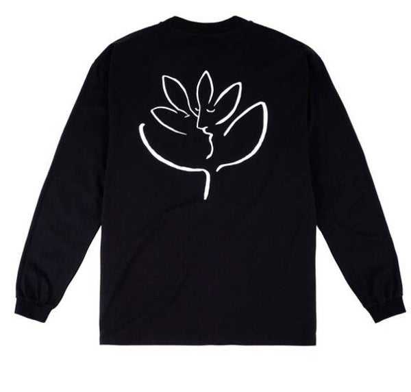 Magenta Le Baiser Long-sleeve T-shirt Black
