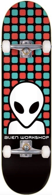 Alien Workshop "Matrix" Red Complete Skateboard - 8"