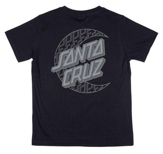 Santa Cruz Youth Imprint Moon Dot T-shirt Black