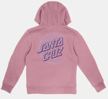 Santa Cruz Youth Slime Dot Hoodie Universal Pink