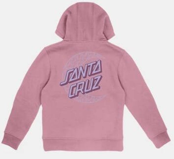 Santa Cruz Youth Slime Dot Hoodie Universal Pink