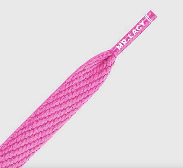 Mr. Lacy Flatties Lipstick Pink Shoe Laces - 130cm