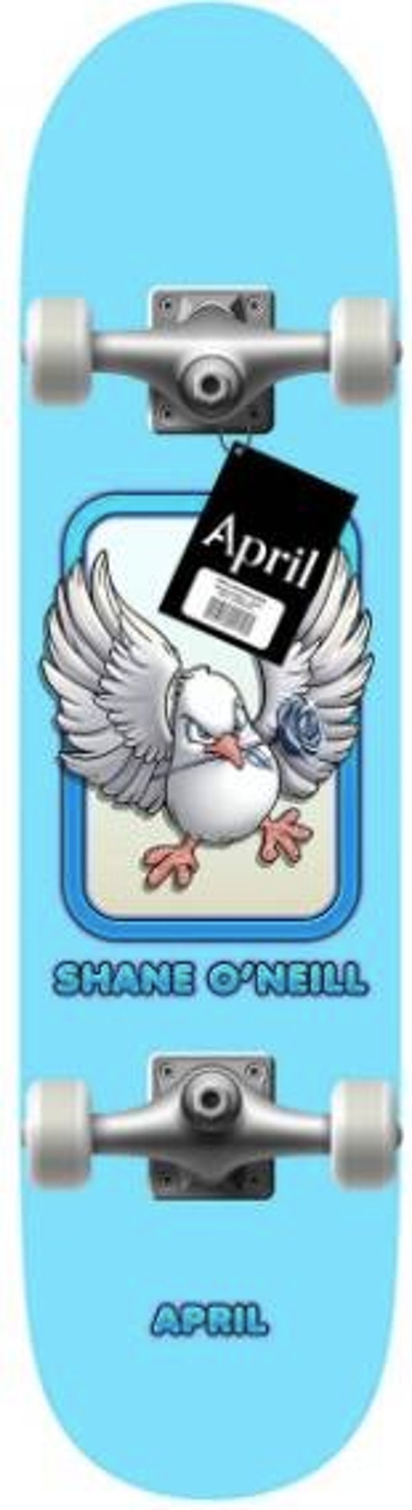 April Shane O'neill Complete Skateboard Blue - 8.25"
