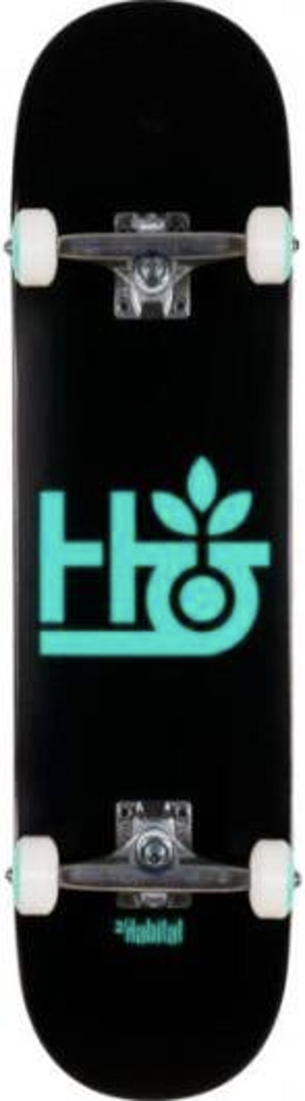 Habitat "Pod" Black/Teal Complete Skateboard - 7.25"