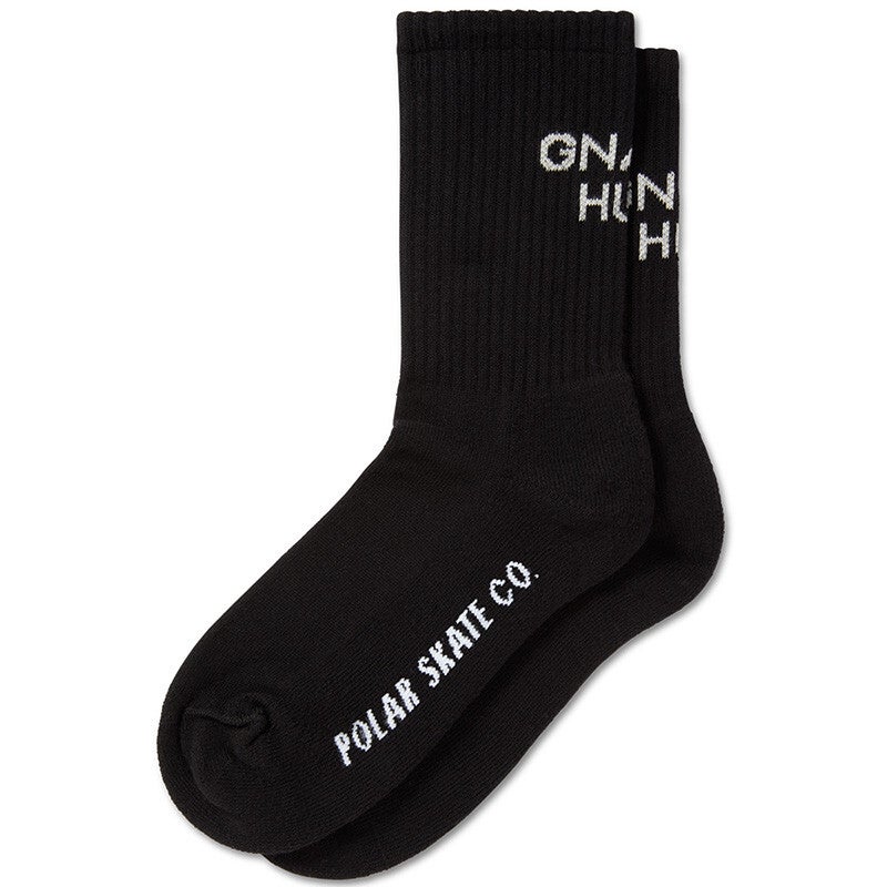 Polar Skate Co. Gnarly Huh Socks Black