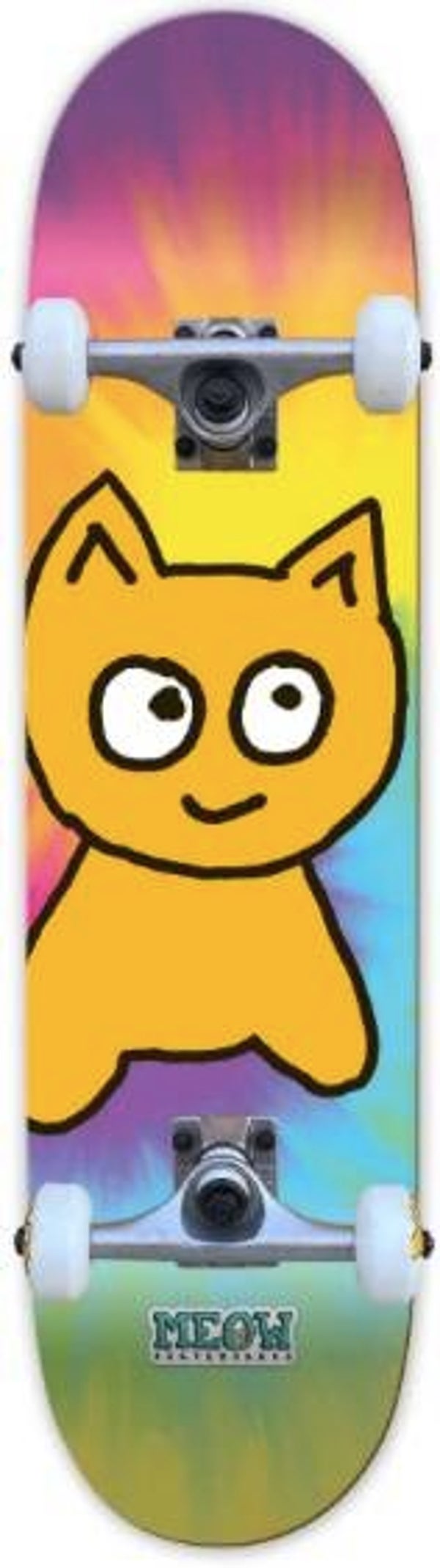Meow Big Cat Complete Skateboard Tie Dye - 7.25"