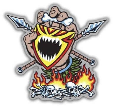 Salba Screaming Witch Doctor Clear Mylar Sticker