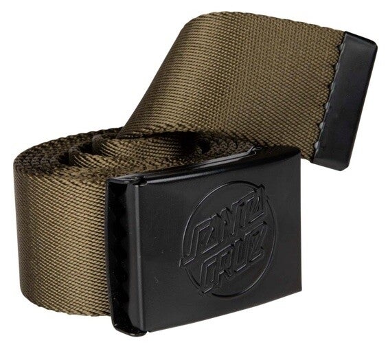 Santa Cruz Opus Dot Emboss Belt Uniform Green - One Size (128cm)