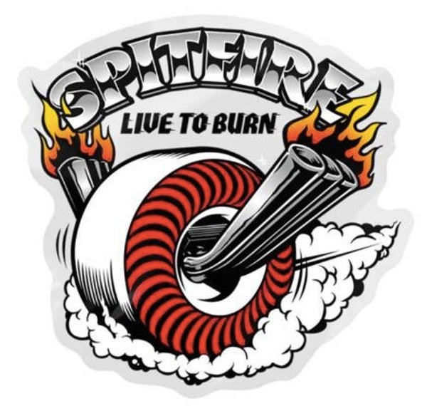 Spitfire Burnout Sticker Medium Sticker