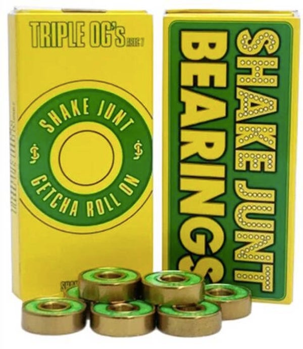 Shake Junt Triple O.G.'s Bearings Gold/Green
