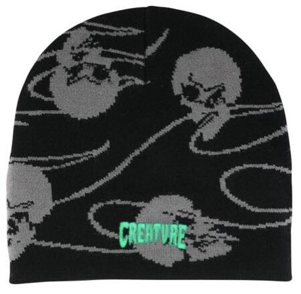 Creature Spiral Skull Heavyweight Black - One Size